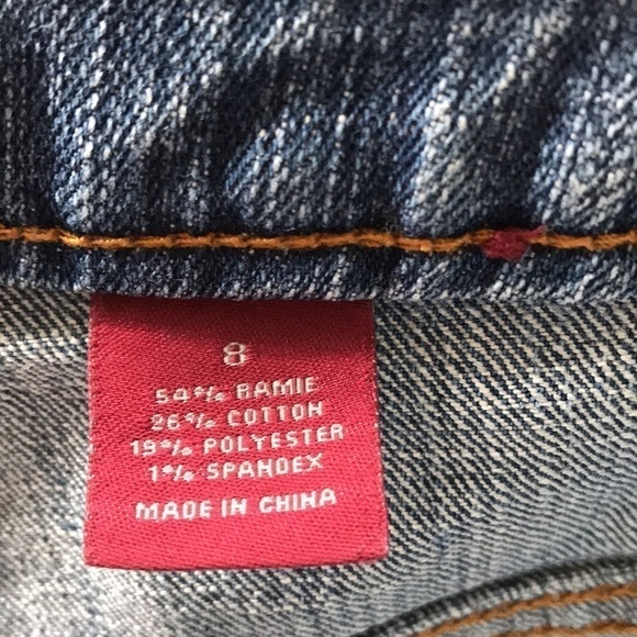 GITANO—VTG—Women’s Mid-Rise Stonewashed Denim Blue Jeans w/Flared Legs—Sz 8 - Picture 4 of 17